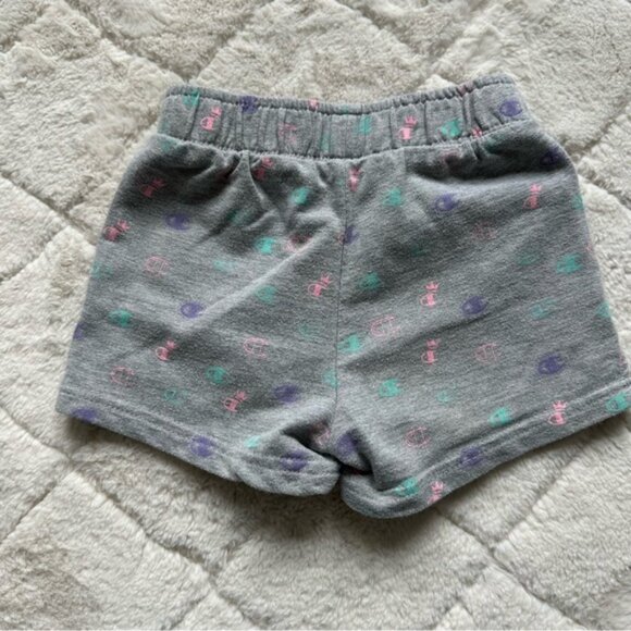 Champion | Gray & Pastel Allover Print French Terry Shorts | Size 2T - Picture 3 of 9